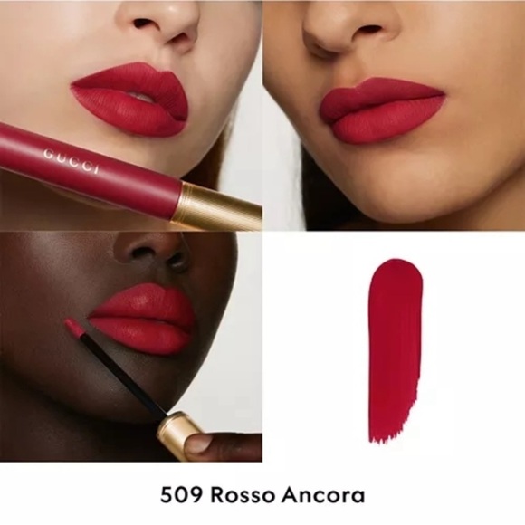 Gucci Beauty 3 Piece Rosso Ancora Lipstick Gift Set $147 - Picture 9 of 10